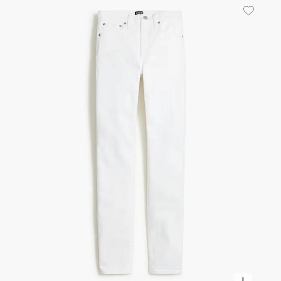 J.Crew Tall 9" mid-rise skinny jean in signature White stretch Size 33T - Picture 5 of 5